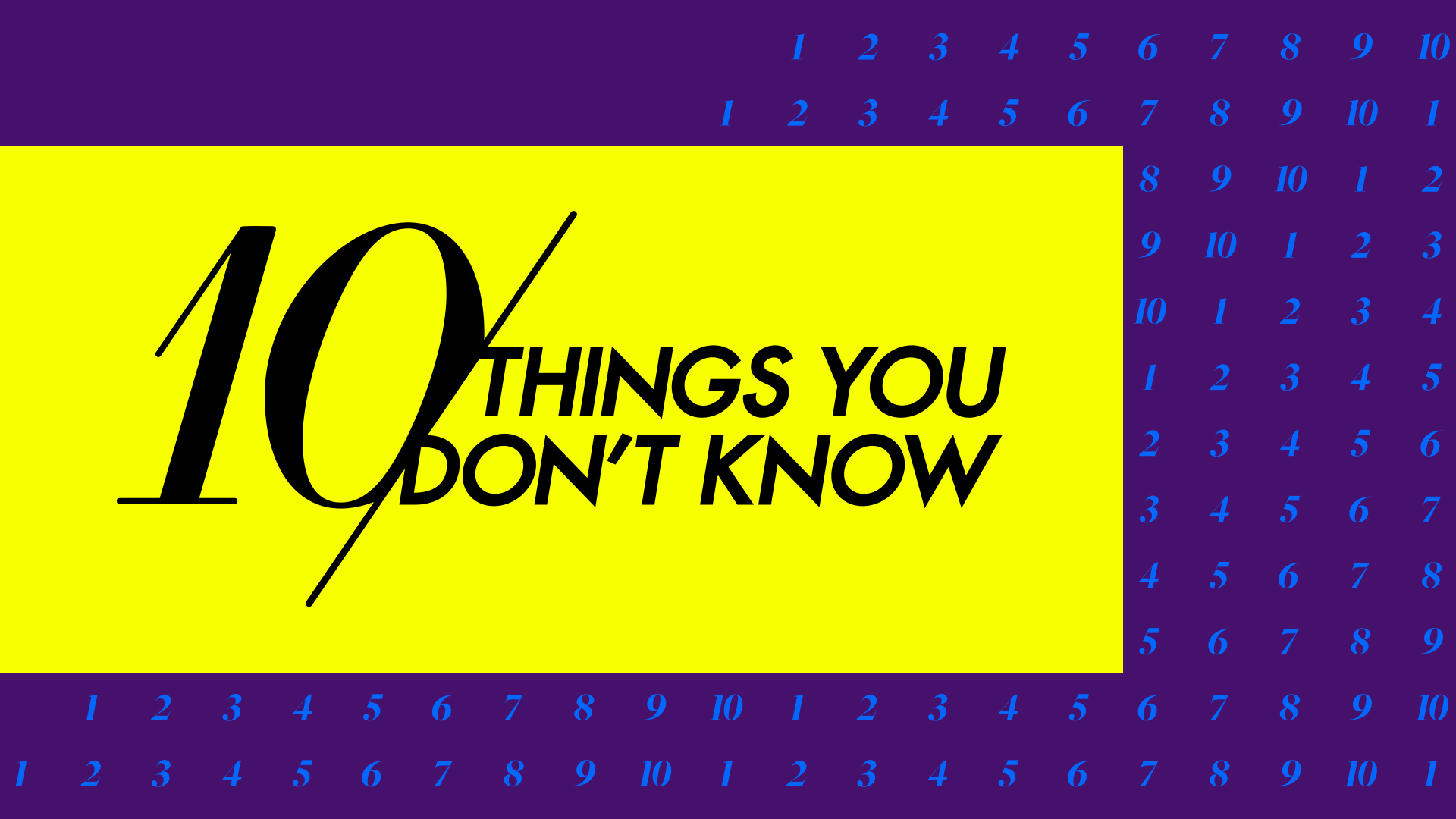 10 Things You Don't Know Key Art